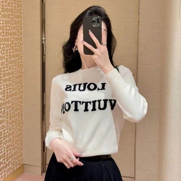 [Can you mix and match?] Louis Vuitton knit pullover replica white & black 1ABIQ5