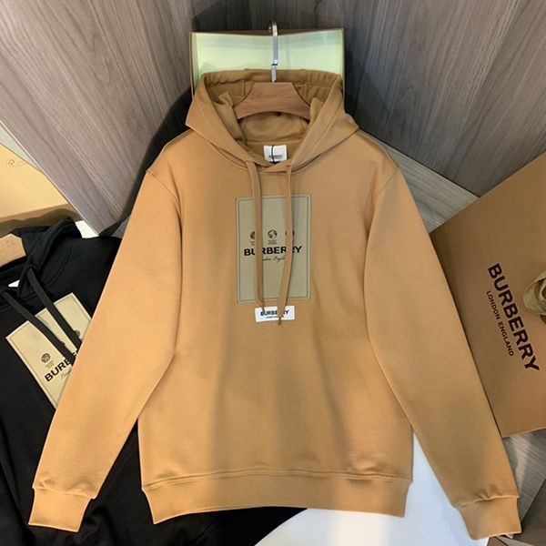 Burberry Logo Print Fake Cotton Hoodie Baz92740