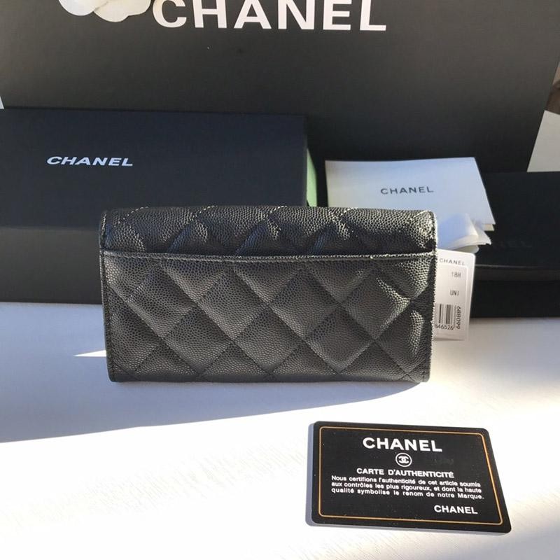 Sure to sell out Chanel card case replica business card holder caviar skin shn65830