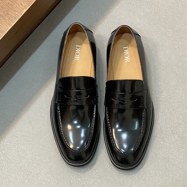High quality??? Dior CARLO loafers replica black dee22799