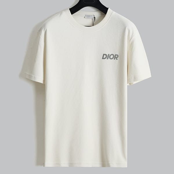 Immediate delivery Dior terry cotton T-shirt replica dev36372