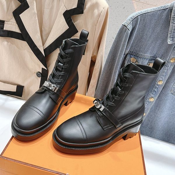 Hermes Funk Ankle Boots - Kelly Buckle and Notch eri70092