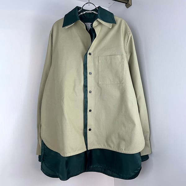 Perfect gift: Bottega Veneta double layer cotton viscose shirt replica bow04832
