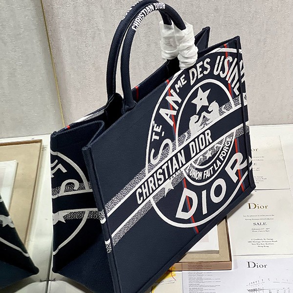 Dior Book Tote Fake Bag Large dee99067