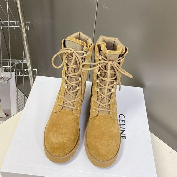 Celine KURT High Lace-up Boots, loved by many celebrities, fake Ceh81276