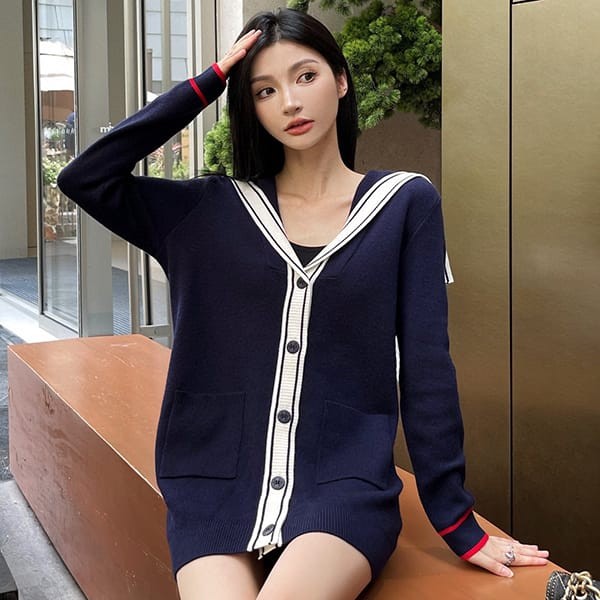 Recommended Dior replica pearl button twin set cardigan det98125