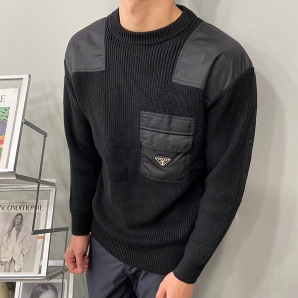 Rare Prada Replica Wool and Nylon Sweater PUH92471