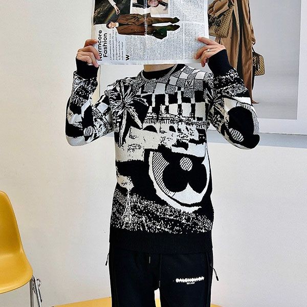 n-grade recommended Louis Vuitton Paris Collage Jacquard Replica vul87677