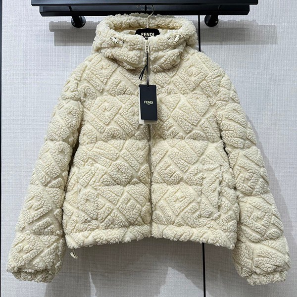 Very popular! Fendi FF Mirror Wool Down Jacket Replica fan133