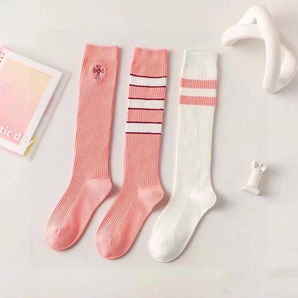 Chrome Hearts Socks Replica CH Cross Logo Three Pairs of Socks Kug48071
