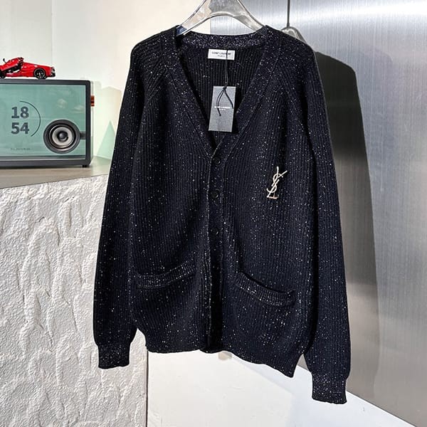 ★Popular in Japan! Saint Laurent Replica Monogram Sequin Embroidered Cardigan Saq29763 ★Popular in Japan! Saint Laurent Replica Monogram Sequin Embroidered Cardigan Saq29763