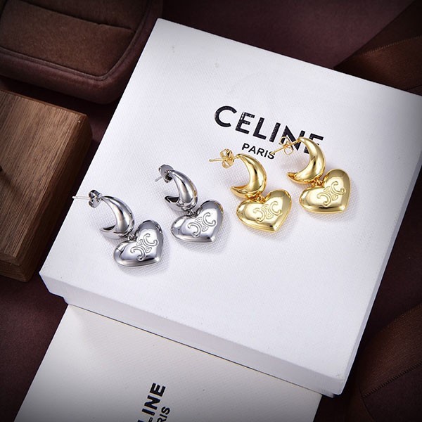 Sold out Celine heart-shaped earrings replica 2 colors Ceh92037 Sold out Celine heart-shaped earrings replica 2 colors Ceh92037