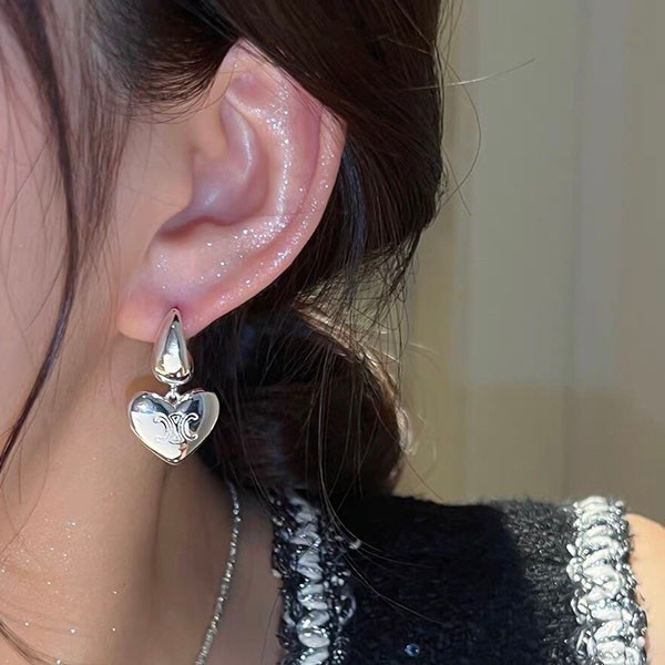 Sold out Celine heart-shaped earrings replica 2 colors Ceh92037