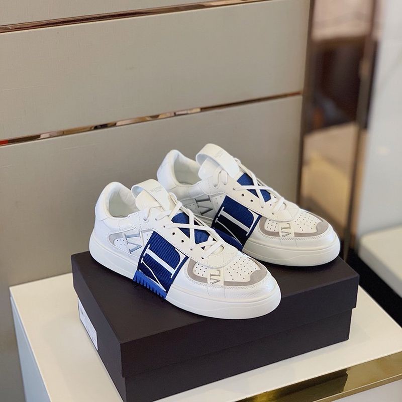 Cute Valentino replica VL7N logo ribbon calf leather low cut high tech sneakers Vua32289