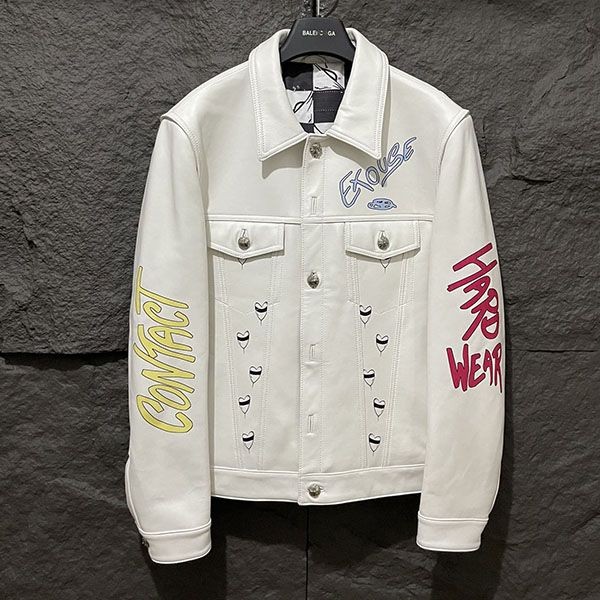 Love at first sight? Chrome Hearts Leather Letterman Jacket Kuw51353