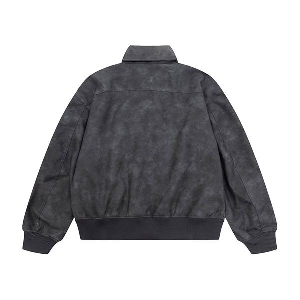 Hard to find! Prada Triangle Logo Leather Jacket Replica put68325