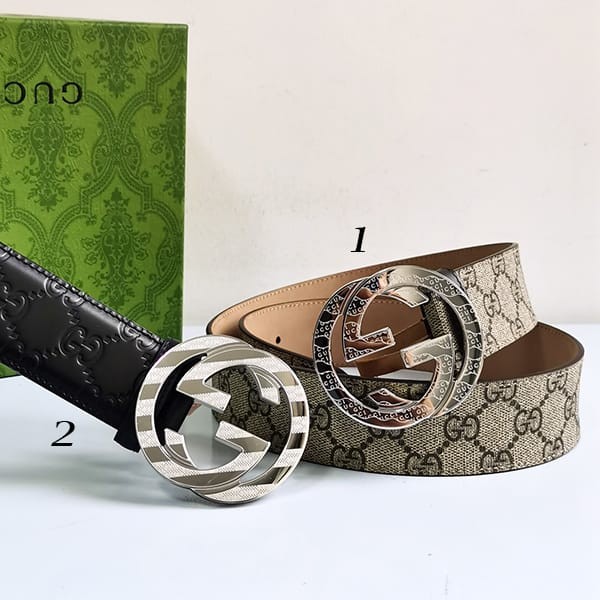 Rare Gucci Replica GG Supreme Belt with G Buckle 40mm 2 Colors guc94864