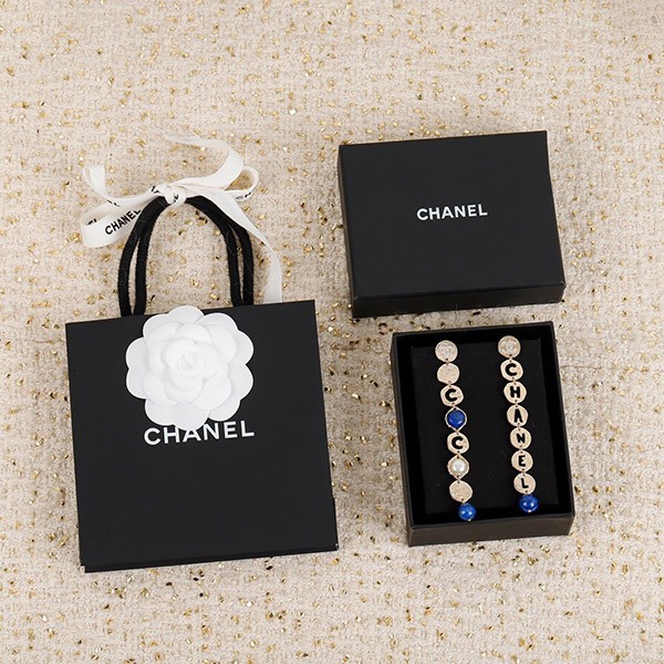 Chanel Colorful Long Earrings Replica shf59532