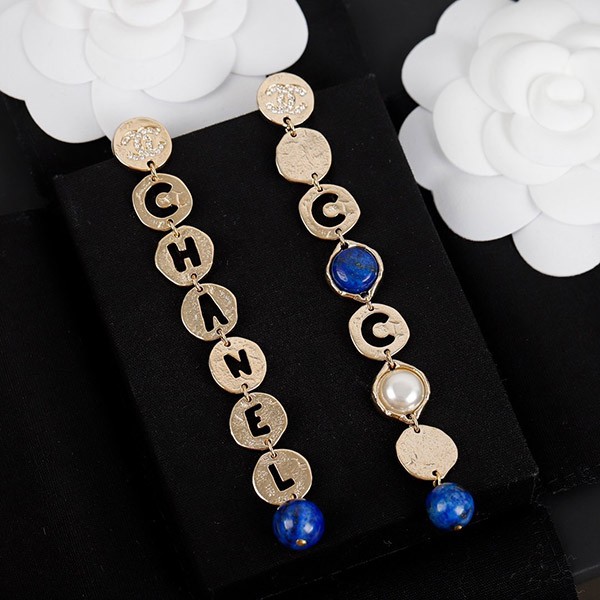 Chanel Colorful Long Earrings Replica shf59532