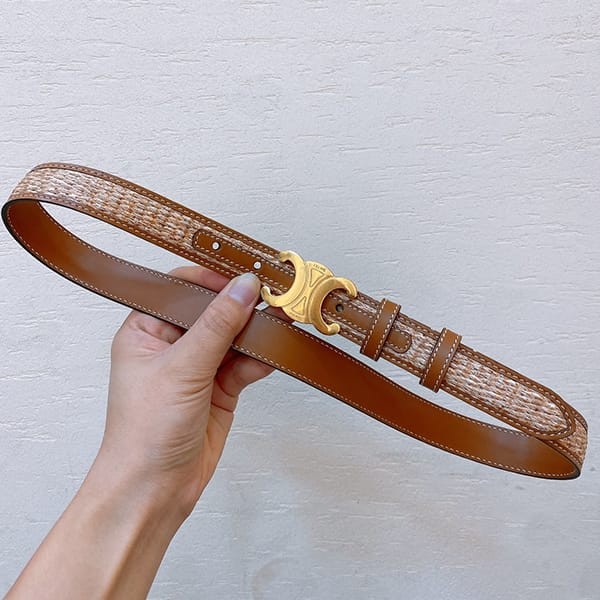 Hard to find Celine replica 25mm medium Triomphe belt 45AZL2AIT04LU