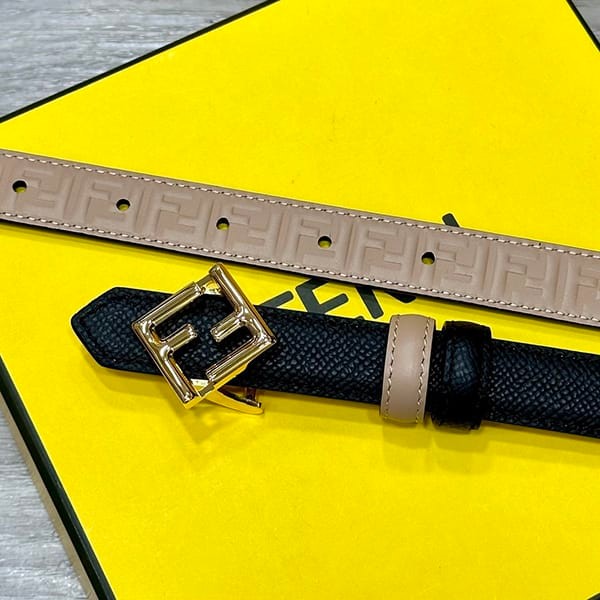 Latest and stylish Fendi FF diamond motif reversible belt copy 20mm 4 colors fed62082