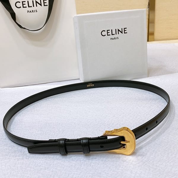 Luxury brand Celine HOMME BC-04 Gold Metal Buckle Belt Replica Cez42295
