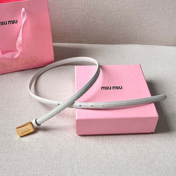 Attention ★ Miu Miu replica brand logo buckle leather belt myv43045