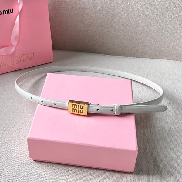 Attention ★ Miu Miu replica brand logo buckle leather belt myv43045