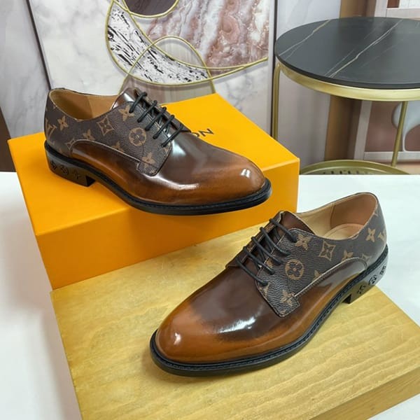 ☆Super popular☆Louis Vuitton Richelieu Grenelle leather shoes business shoes fake vub60581