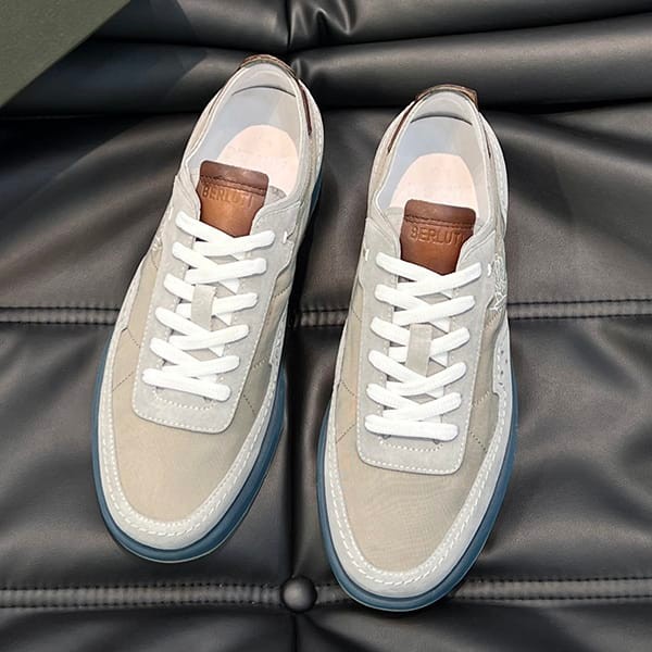 The rapidly growing popularity of Berluti's Light Track suede nylon sneakers ber56386