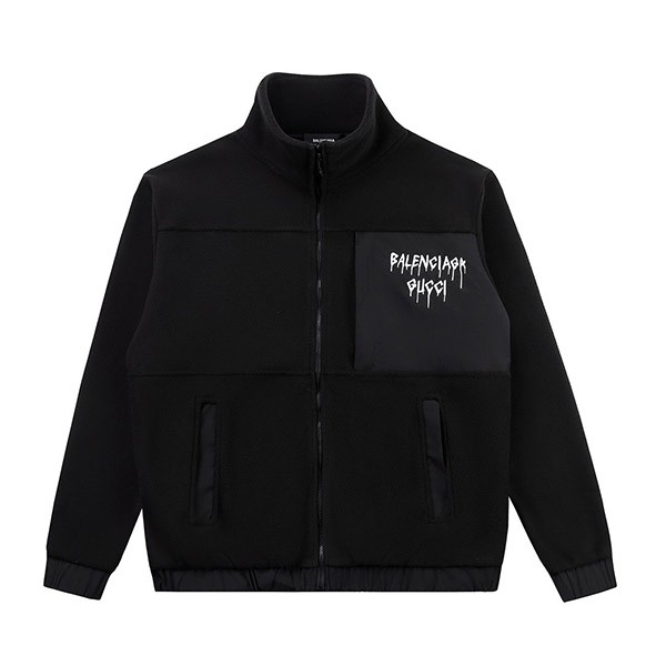 Balenciaga Gucci Replica Fleece Zip-up Jacket bav10194
