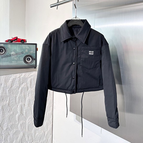 Miu Miu logo cropped down jacket replica myy34768