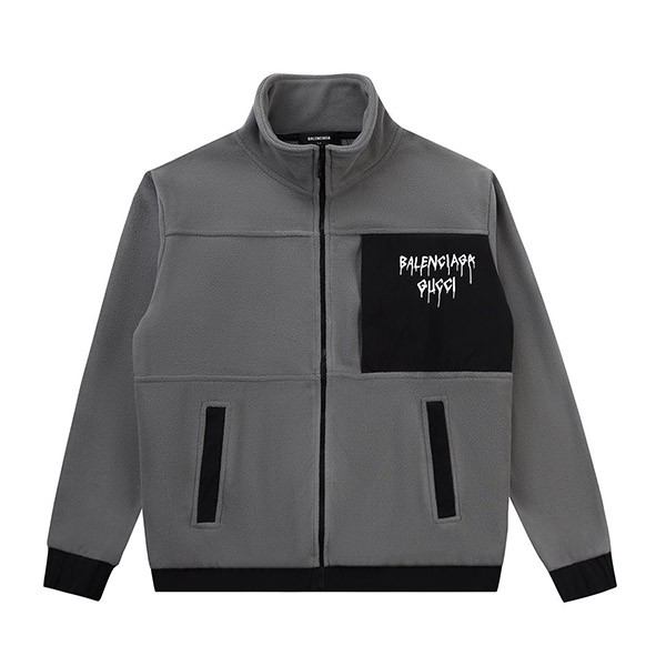 Balenciaga Gucci Replica Fleece Zip-up Jacket ban61742