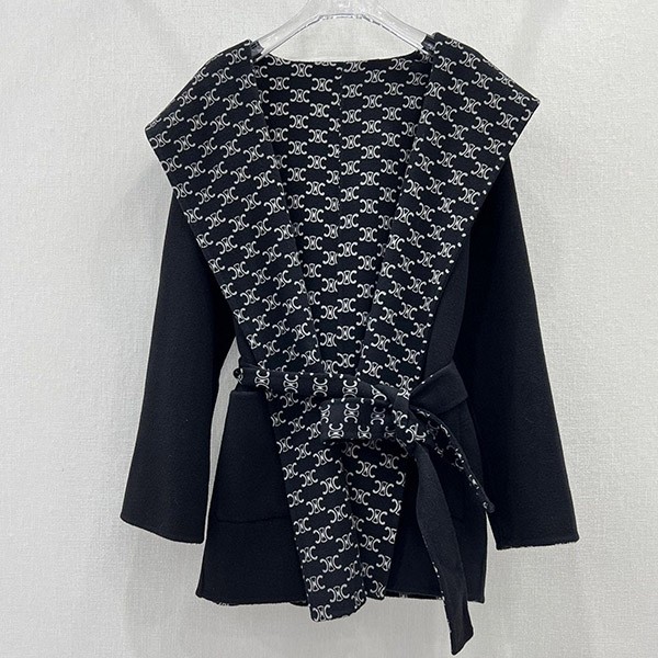 Celine Hooded Coat Replica/Double Face Cashmere Ceh15566