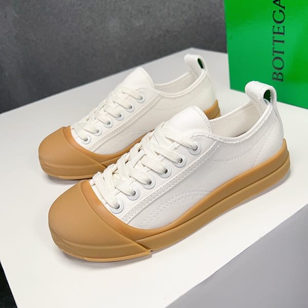 Love at first sight? Fake Bottega Veneta Balkan Canvas Lace-up Sneakers bou92393