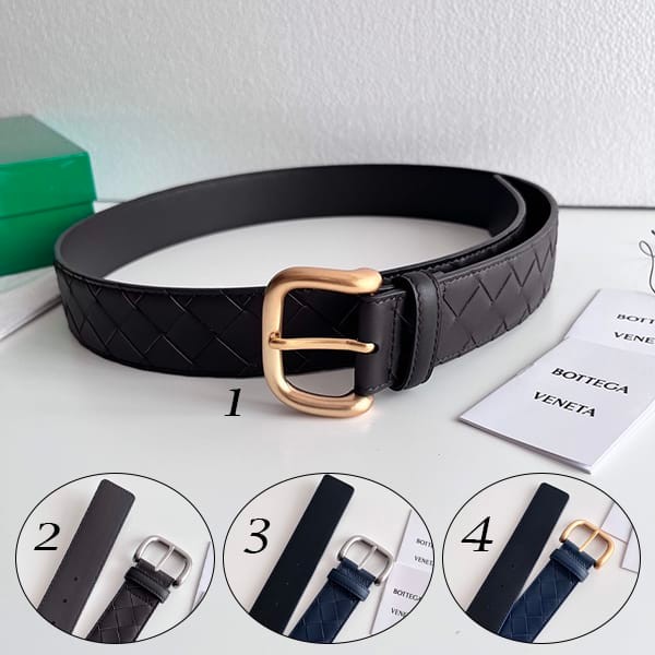 Stylish Bottega Veneta Belt Replica Intrecciato 40mm 4 Colors boj54559