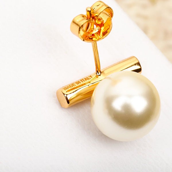 Celine popular pearl earrings replica 2 colors Cem87807