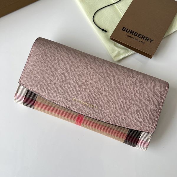 Burberry Elmore Wallet House Check Long Wallet Replica Bap98124