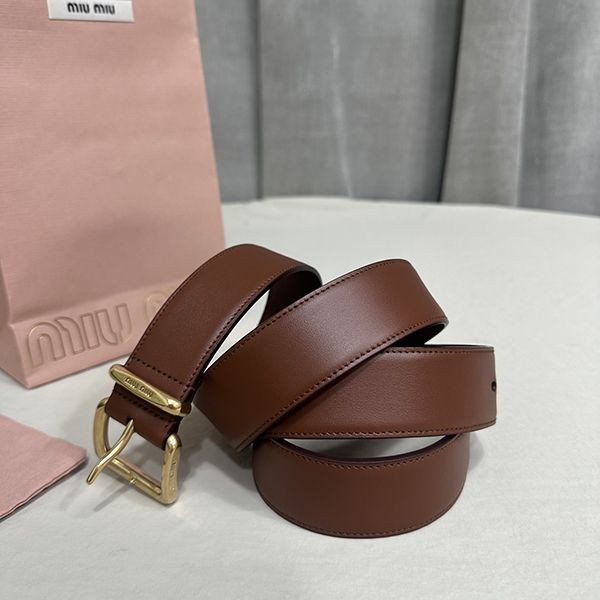 Very popular all over the world? Miu Miu ★ Logo leather belt fake myg72244