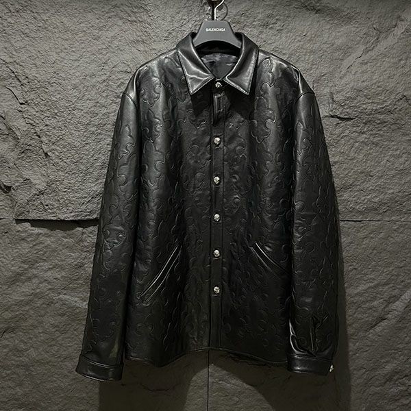 Chrome Hearts Leather Nylon Jacket Replica Kuj73600