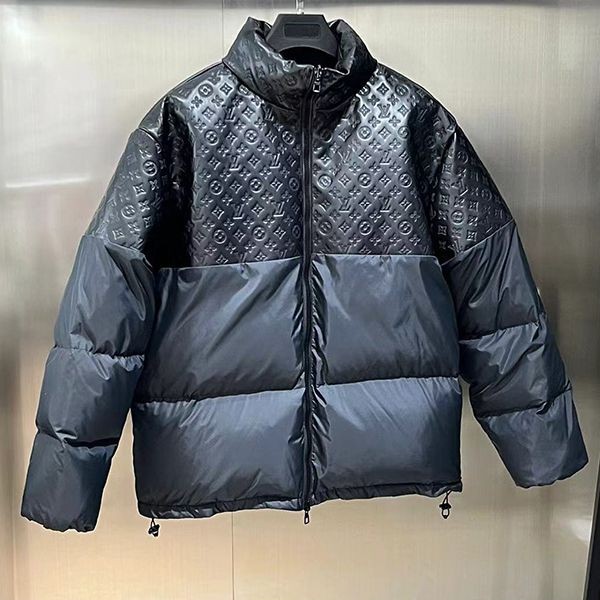 Louis Vuitton Monogram Leather Padded Boxy Jacket vun09240