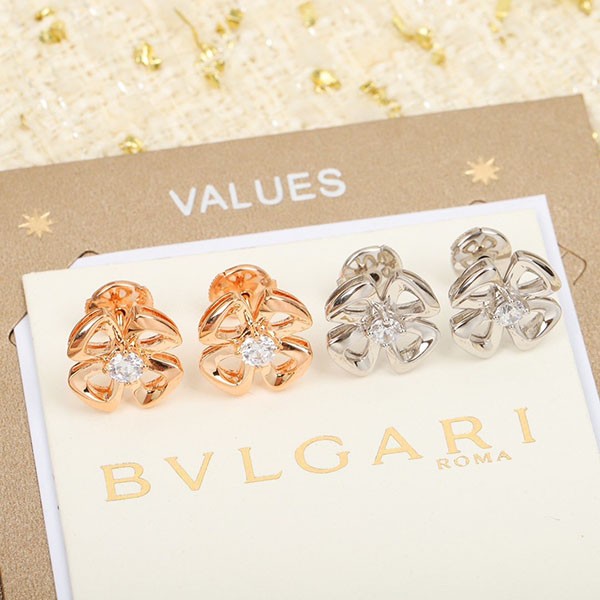 Bvlgari Replica Fiorever Earrings 18K Pink Gold 2 Colors Buu22141