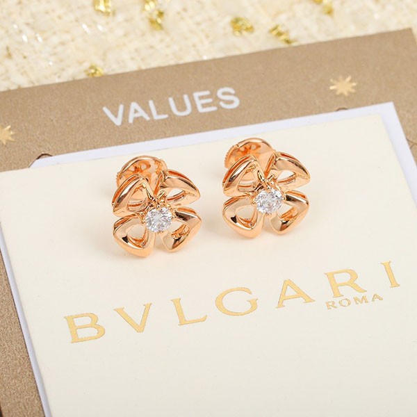 Bvlgari Replica Fiorever Earrings 18K Pink Gold 2 Colors Buu22141