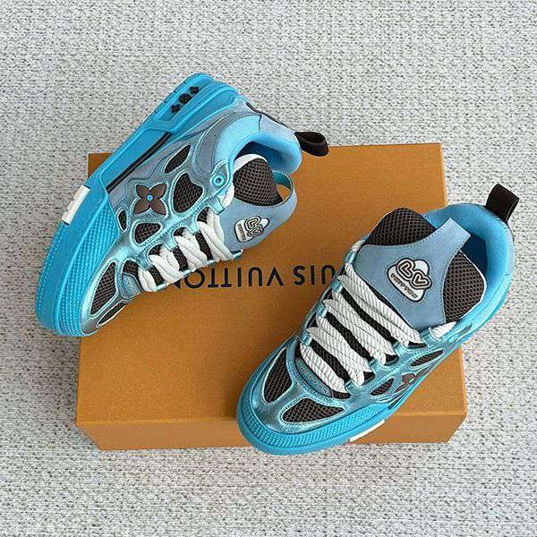 Rare [Louis Vuitton] LV Trainer Replica Line Sneakers vux37736