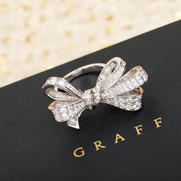 Graff Tilda's Bow Double Knot Diamond Ring Replica RGR594