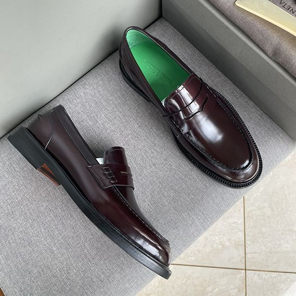 High quality???Bottega Swell leather shoes fake boa67546