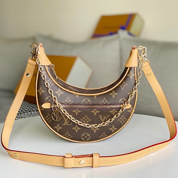 Hard to find Louis Vuitton replica loop bag monogram logo shoulder bag M81098 Hard to find Louis Vuitton replica loop bag monogram logo shoulder bag M81098