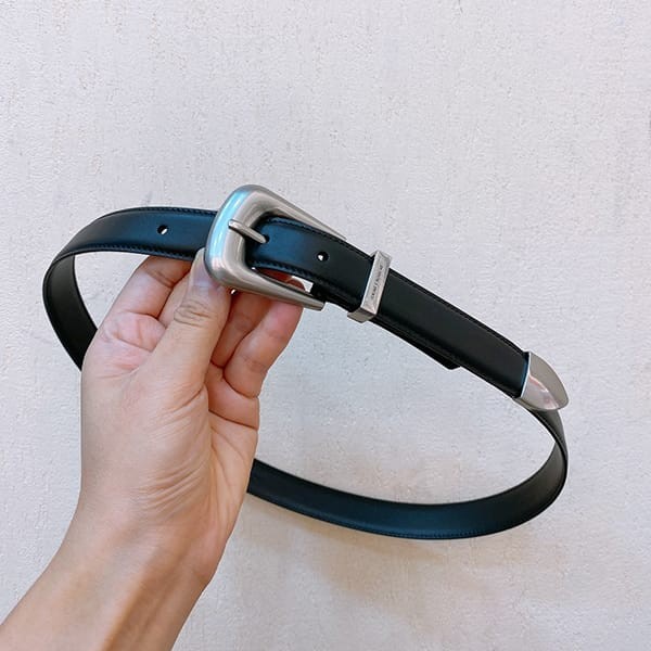 Immediate delivery of Yves Saint Laurent replica fork buckle belt 25mm smooth leather 756414AACI51000 Immediate delivery of Yves Saint Laurent replica fork buckle belt 25mm smooth leather 756414AACI51000