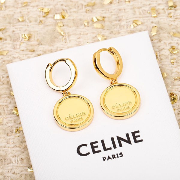 Celine Replica Swivel Gold Earrings Cek82864 Celine Replica Swivel Gold Earrings Cek82864