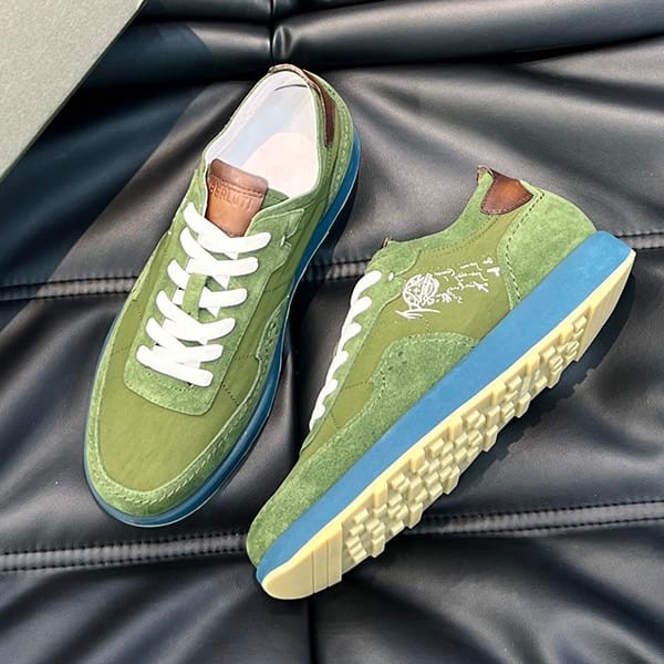 Stylish Berluti Replica Light Track Suede Nylon Sneakers bew45111